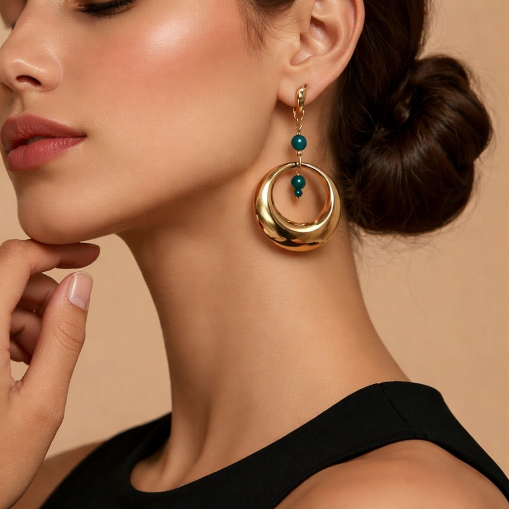 Boucles d'oreilles créoles  Mily