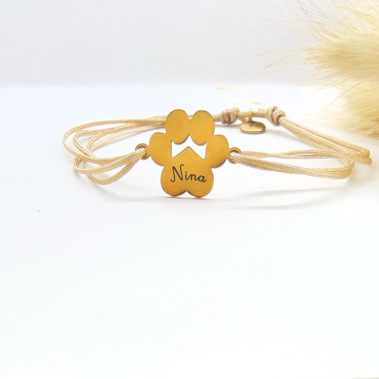 Bracelet empreinte - bracelet empreinte chien , chat